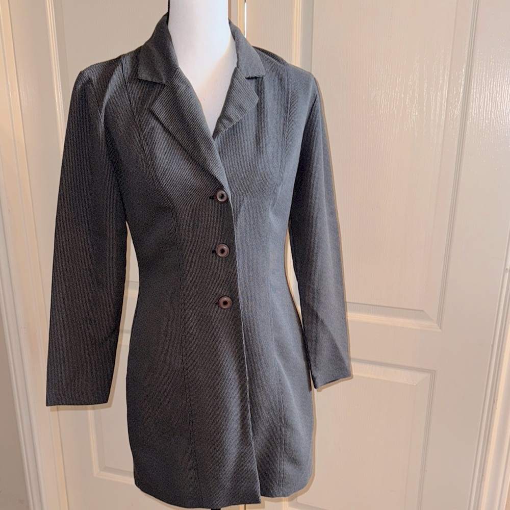 JUNIORS - Gray Long Blazer Jacket - Size 5